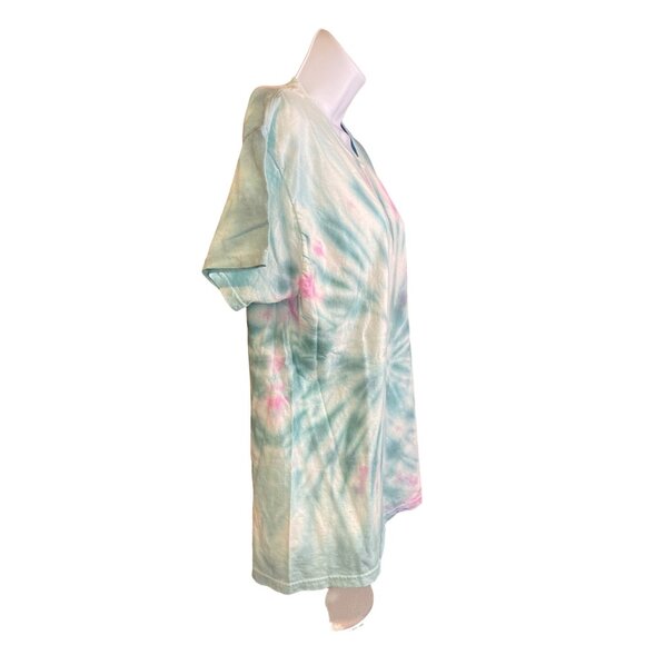 Hanes ComfortSoft Unisex Tie Dye TShirt Large Pastel Swirl Casual Boho Hippie - Picture 3 of 6